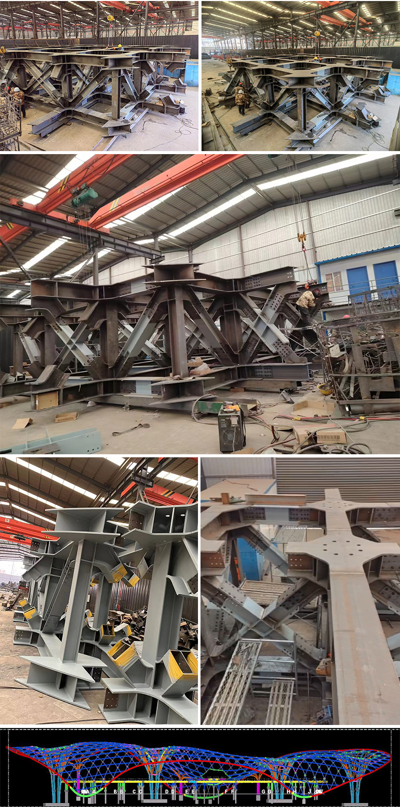 三峡恒基能脉瓜州70万千瓦“光热储能+”东吸热塔新城镇钢结构项目